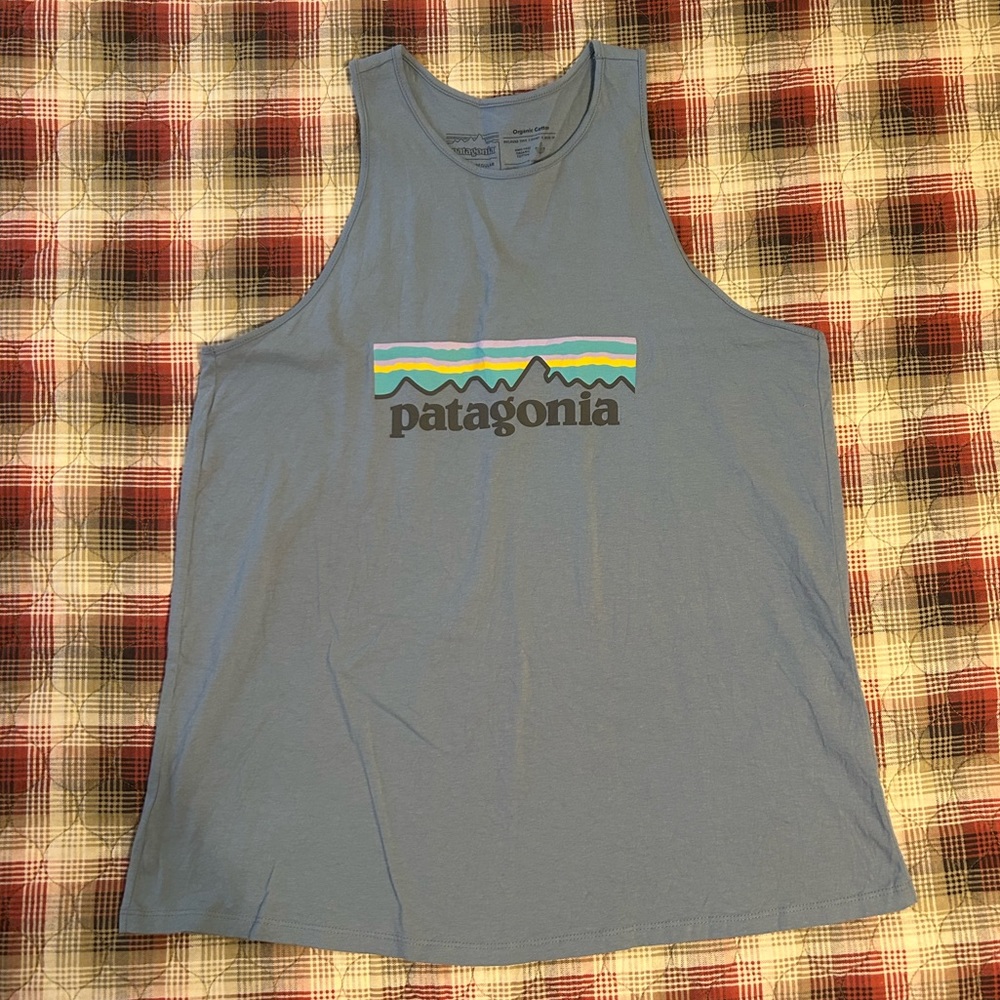 Slate blue Patagonia racerback tank